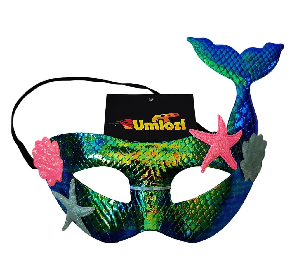 Mermaid Dress Up Masks - Umlozi - Blue