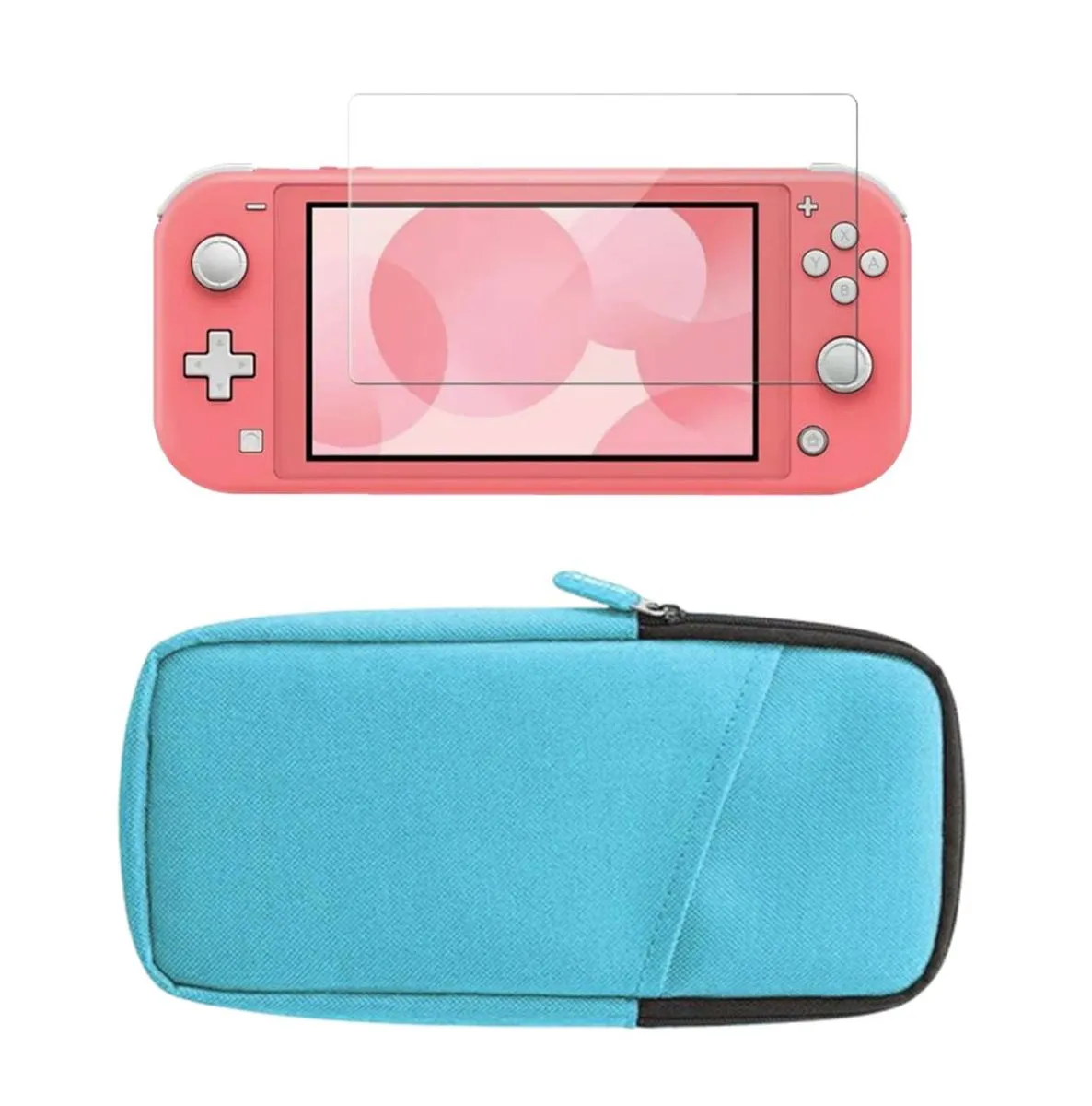 Storage Case & Screen Protector Compatible with Switch Lite (TNS-19093) - Green