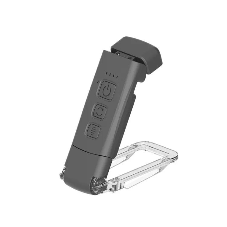 5 Brightness USB Rechargeable LED Reading Lamp, Clip Book Light - Black