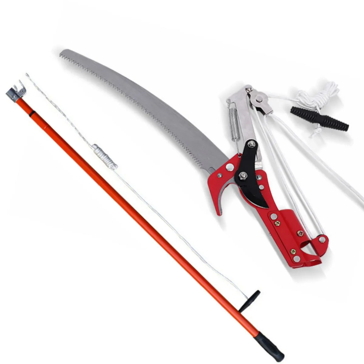 2.5m Pole Tree Pruner Telescopic Cutter & Saw Extendable Garden Tool