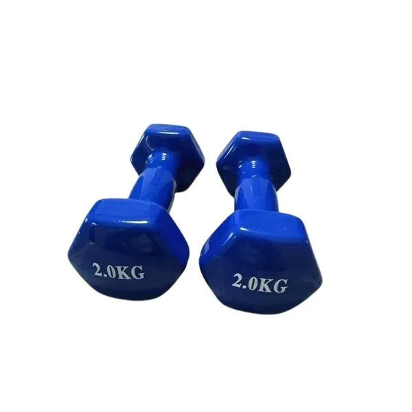 2x 2kg Neoprene Dumbbells - Blue