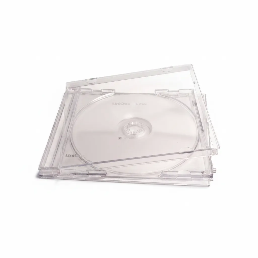 CD Jewel Case Set - 4 Piece, Durable Plastic Storage