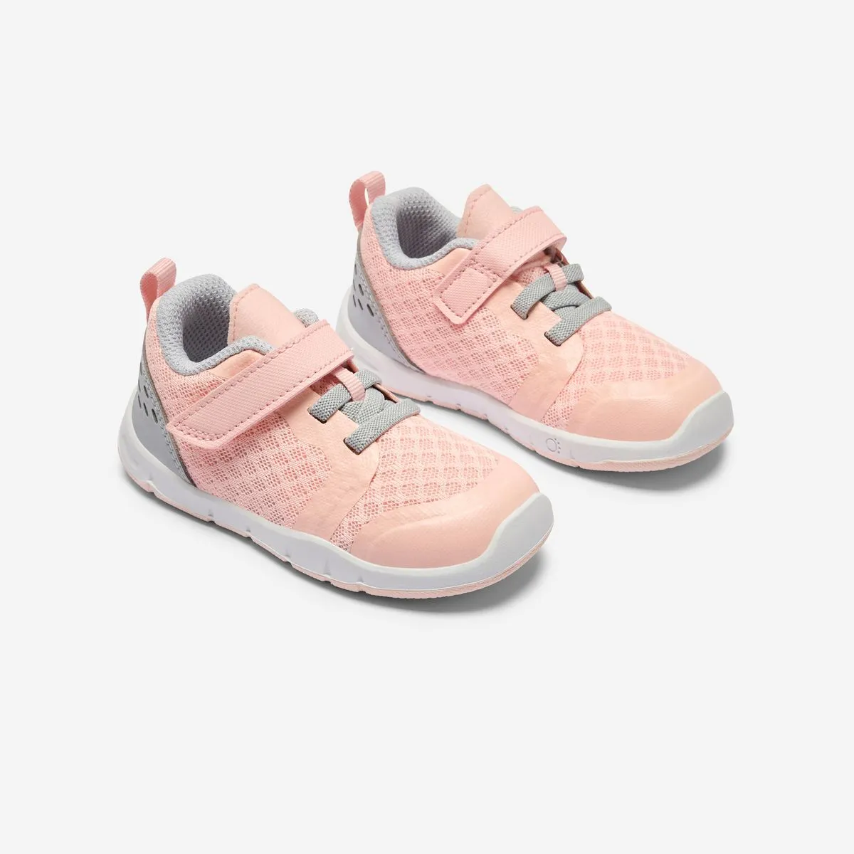 Domyos Kids' Very Breathable First Step Shoes Size 3.5C To 6.5C - Pink & Grey