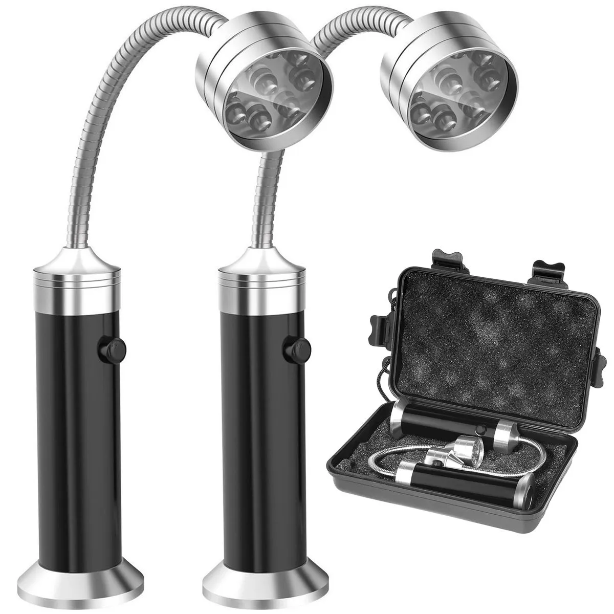 2 Pcs LED BBQ Grill Lights with Magnetic Base Grill Accessories for Outdoor