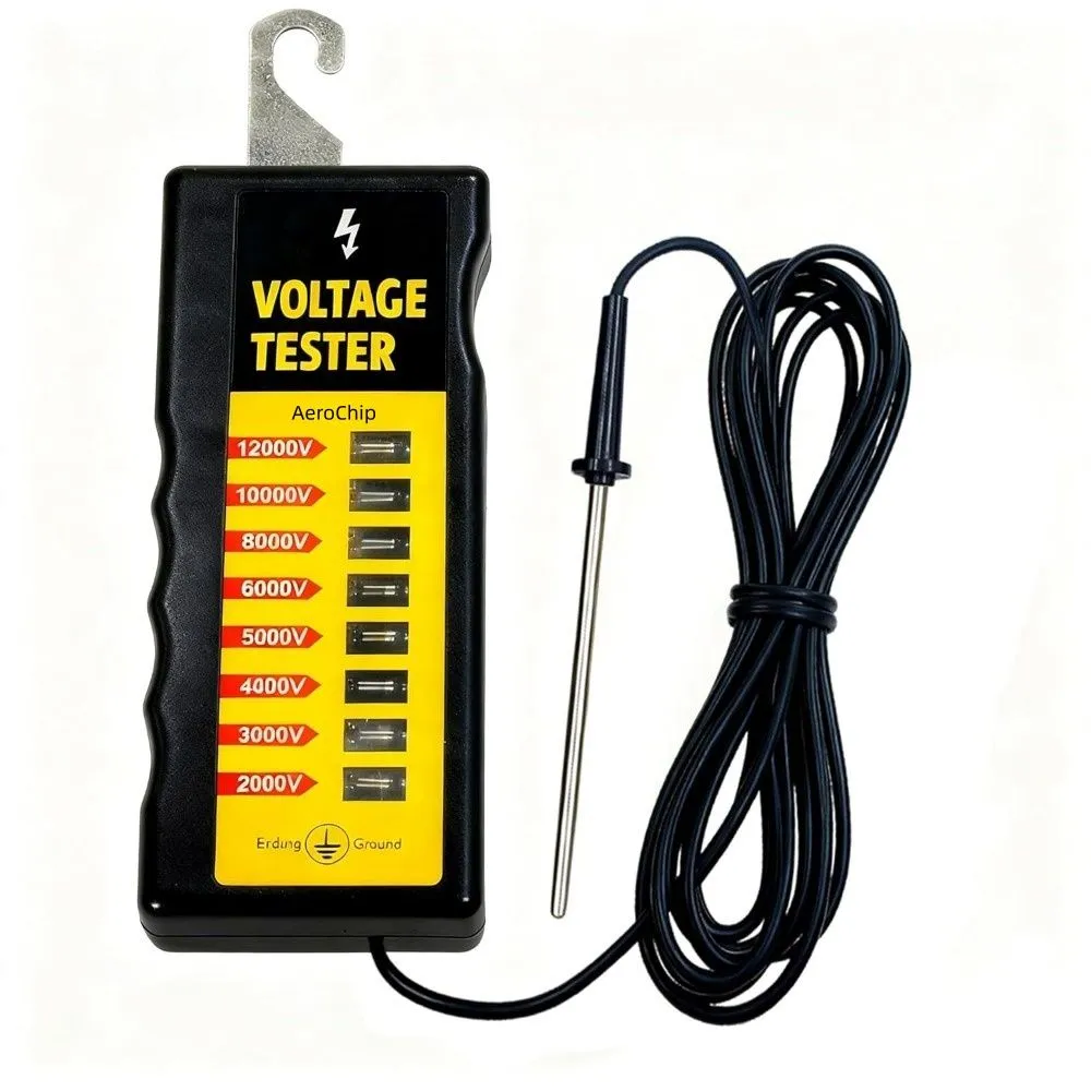 Electric Fence Tester & Voltage Detector 2000V-12,000V Wide Range
