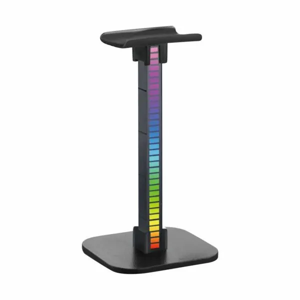 RGB Gaming Headphone Stand with Music Reactive Lights