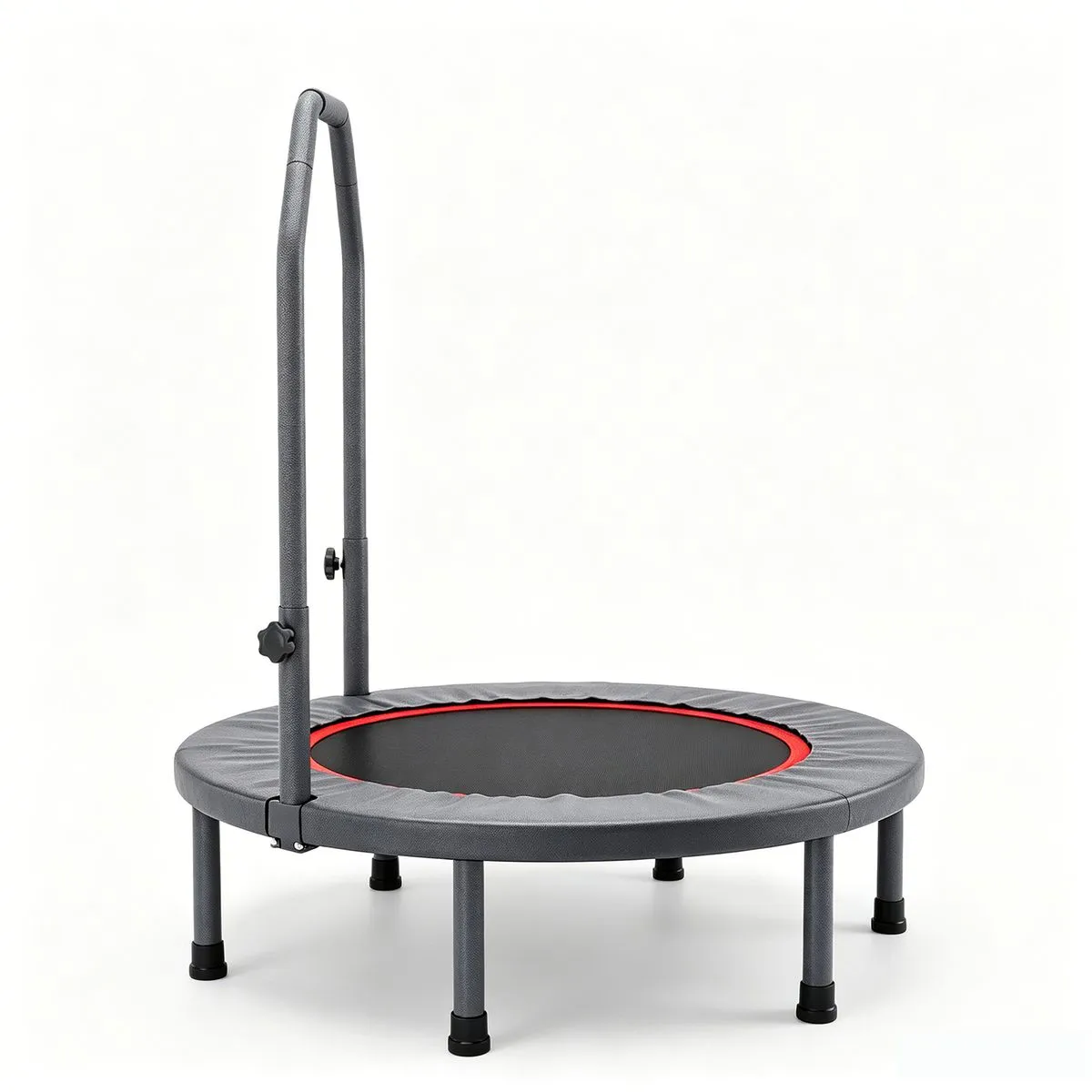 40" Foldable Fitness Bounce Exercise Trampoline with Adjustable Handle