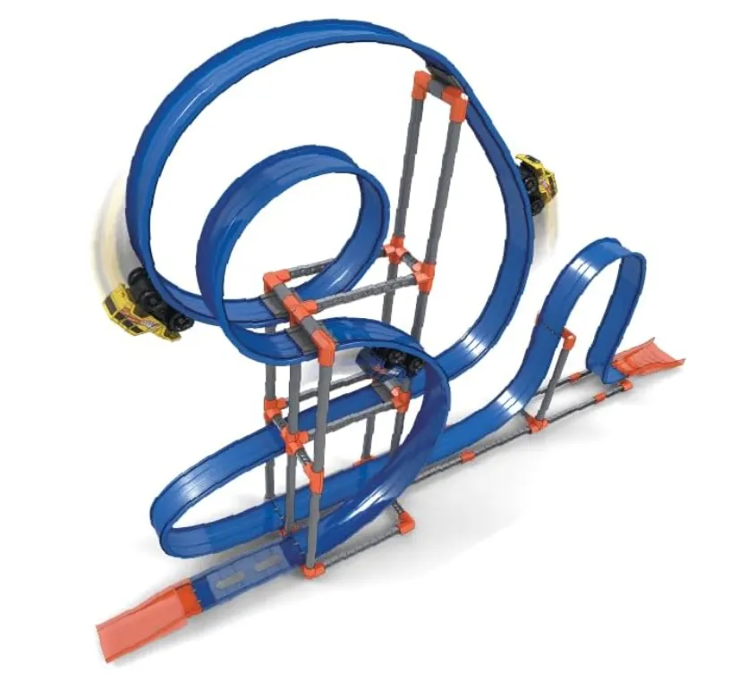 SamMage Biz Magnetic Car Track Set - Anti-Gravity Race Track with 55 Pieces