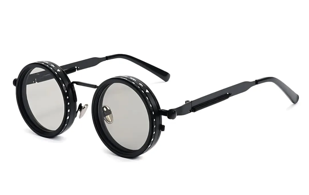 1-9 Gears Adjustable Tint Polerized Glasses - Brown