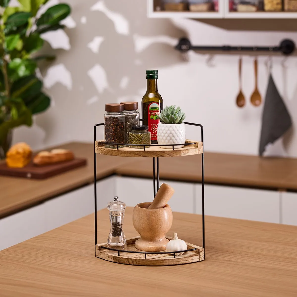 Chenshia Multi-Use Countertop Rack Organizer Kitchen Cabinet Organiser Rack - 2 Tier
