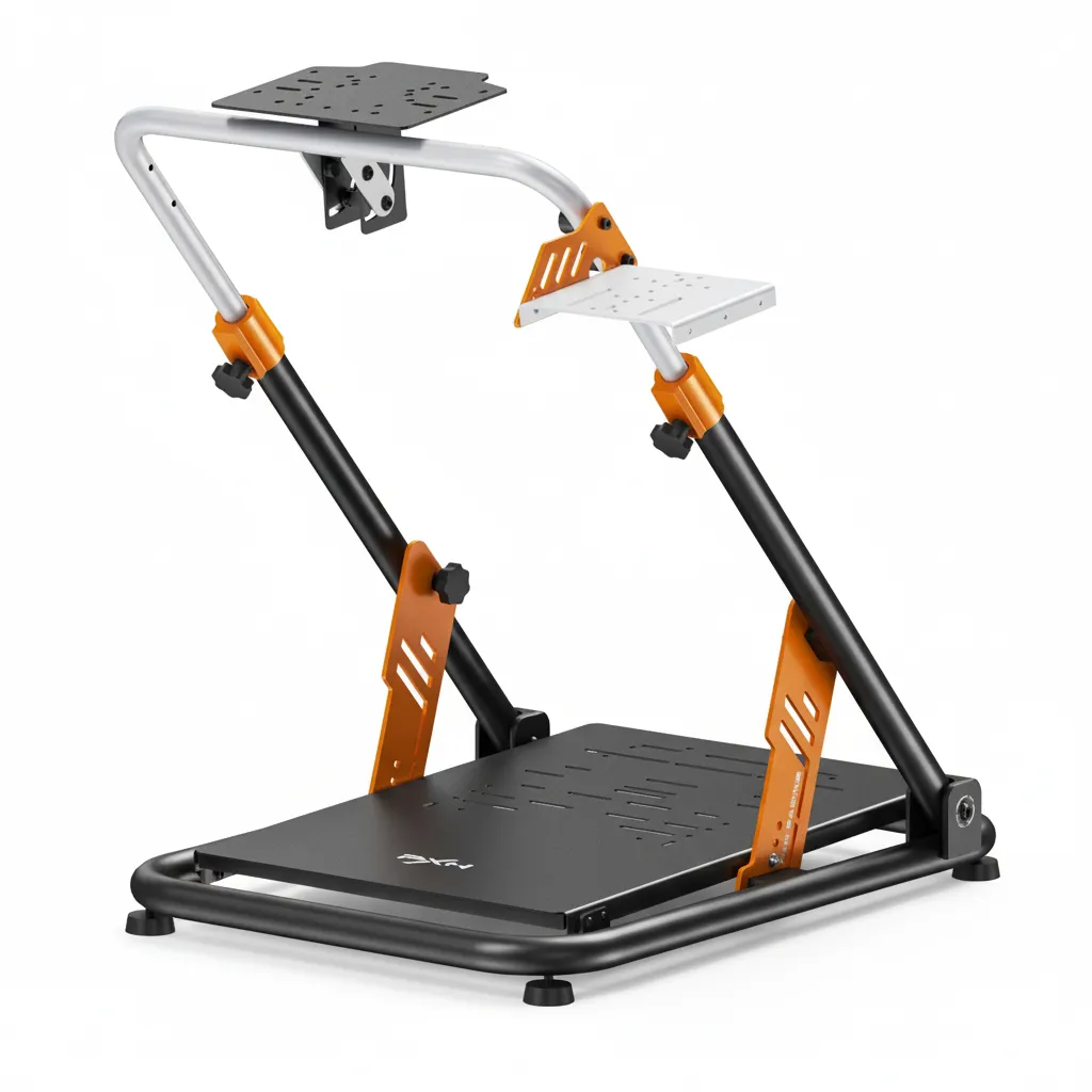 PXN Foldable Gaming Wheel Stand - Durable Carbon Steel for Sim Racing