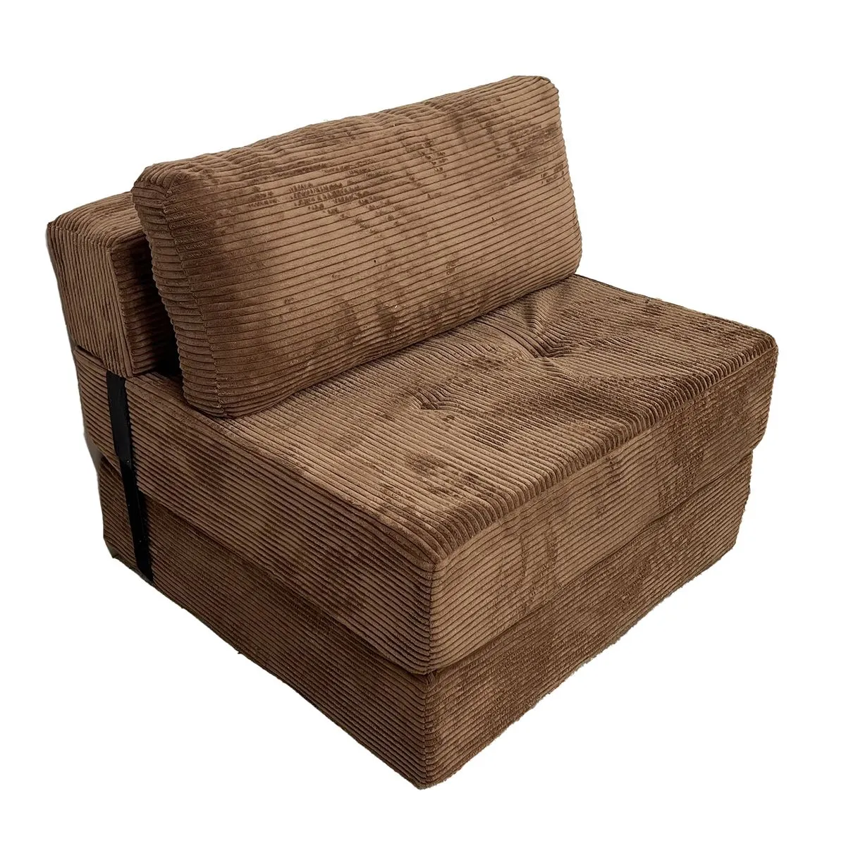 Folding Sofa Bed Convertible Sleeper Sofa with Pillow Modern Tufted - Brown