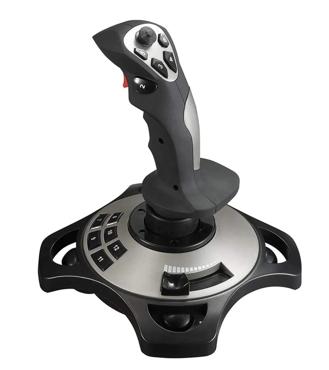 PC Flight Simulator Joystick with Vibration & Throttle Control Wired USB