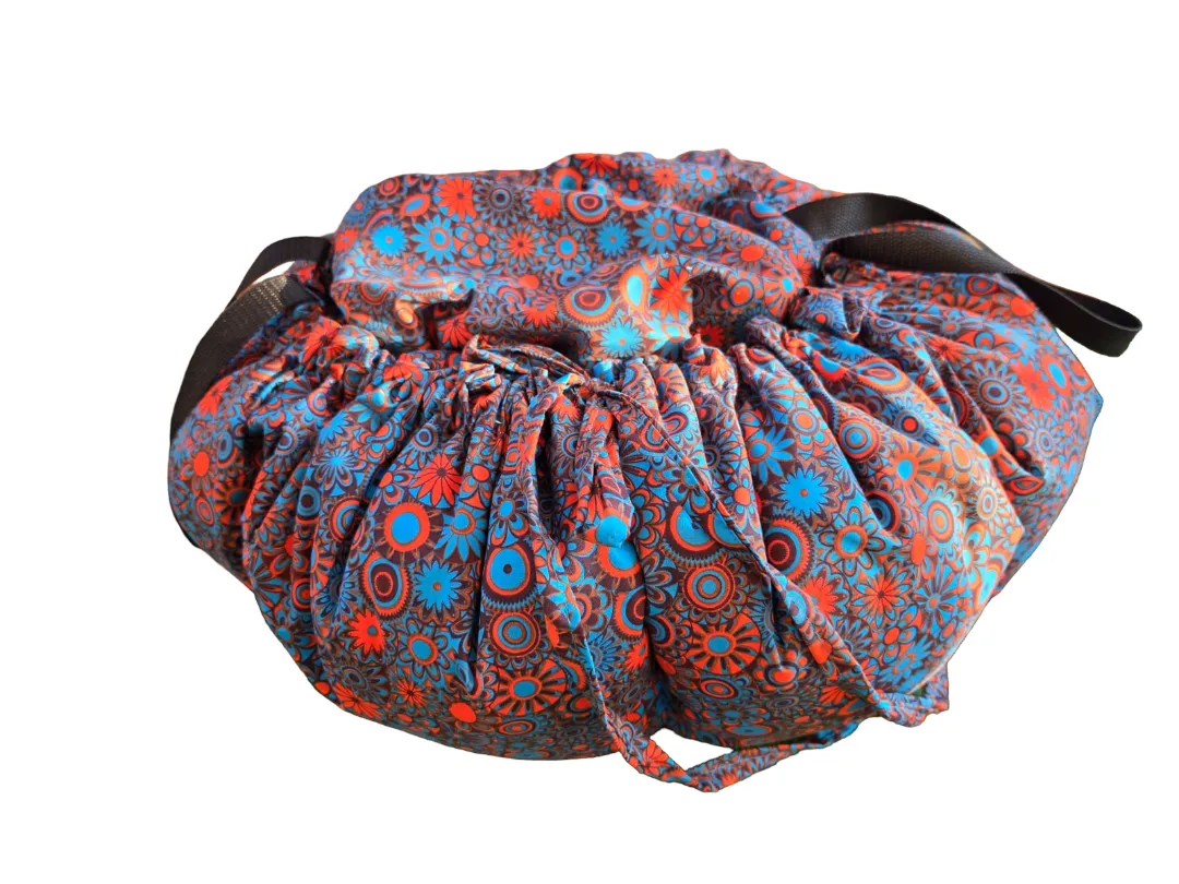 Large Slow Cooker Food Warmer Bag - Blue Orange