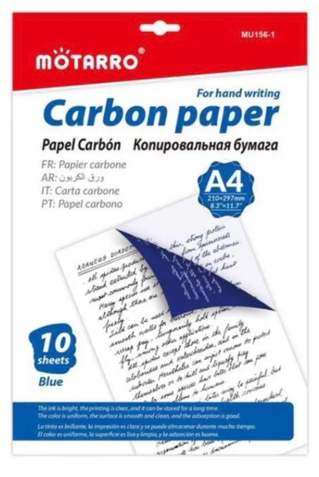 Carbon Paper A4 -For Hand Writing -For Office And School Use-Blue