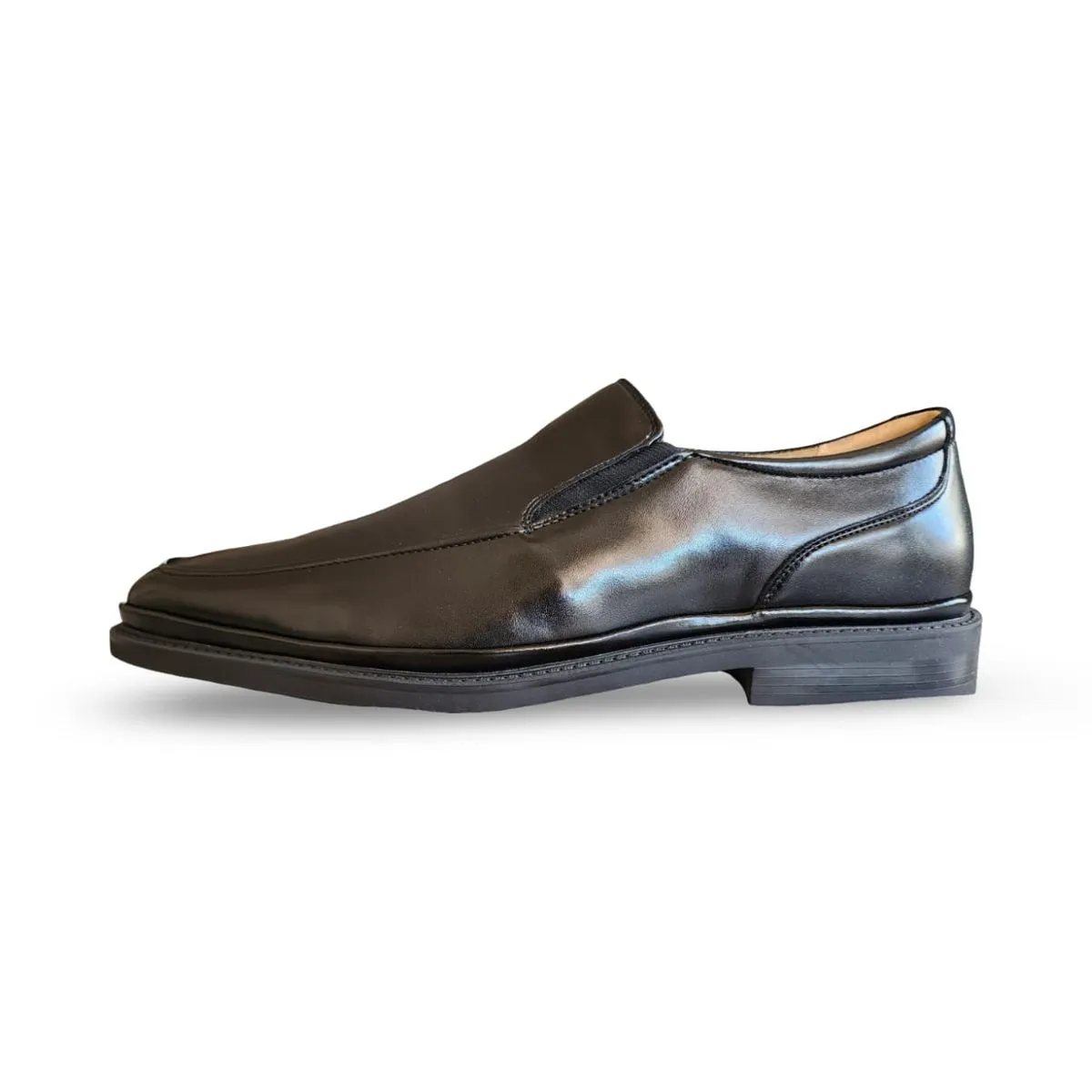 Men's Black Slip-On Formal Loafer Shoes Polished Business Office Dress Shoe