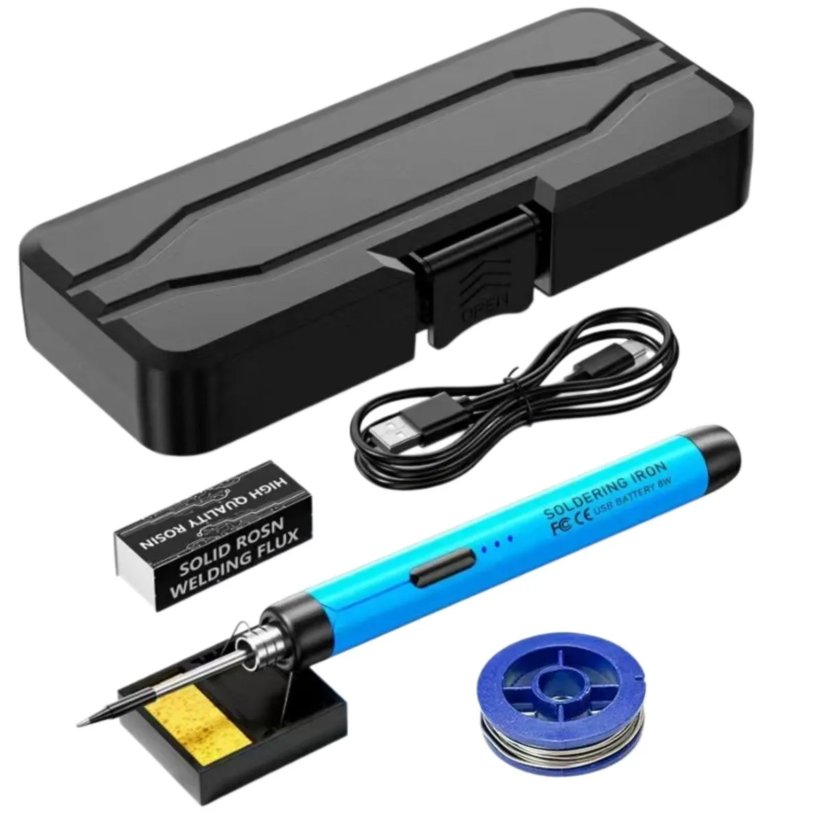 Portable Rechargeable Soldering Iron Soldering Repair - Blue