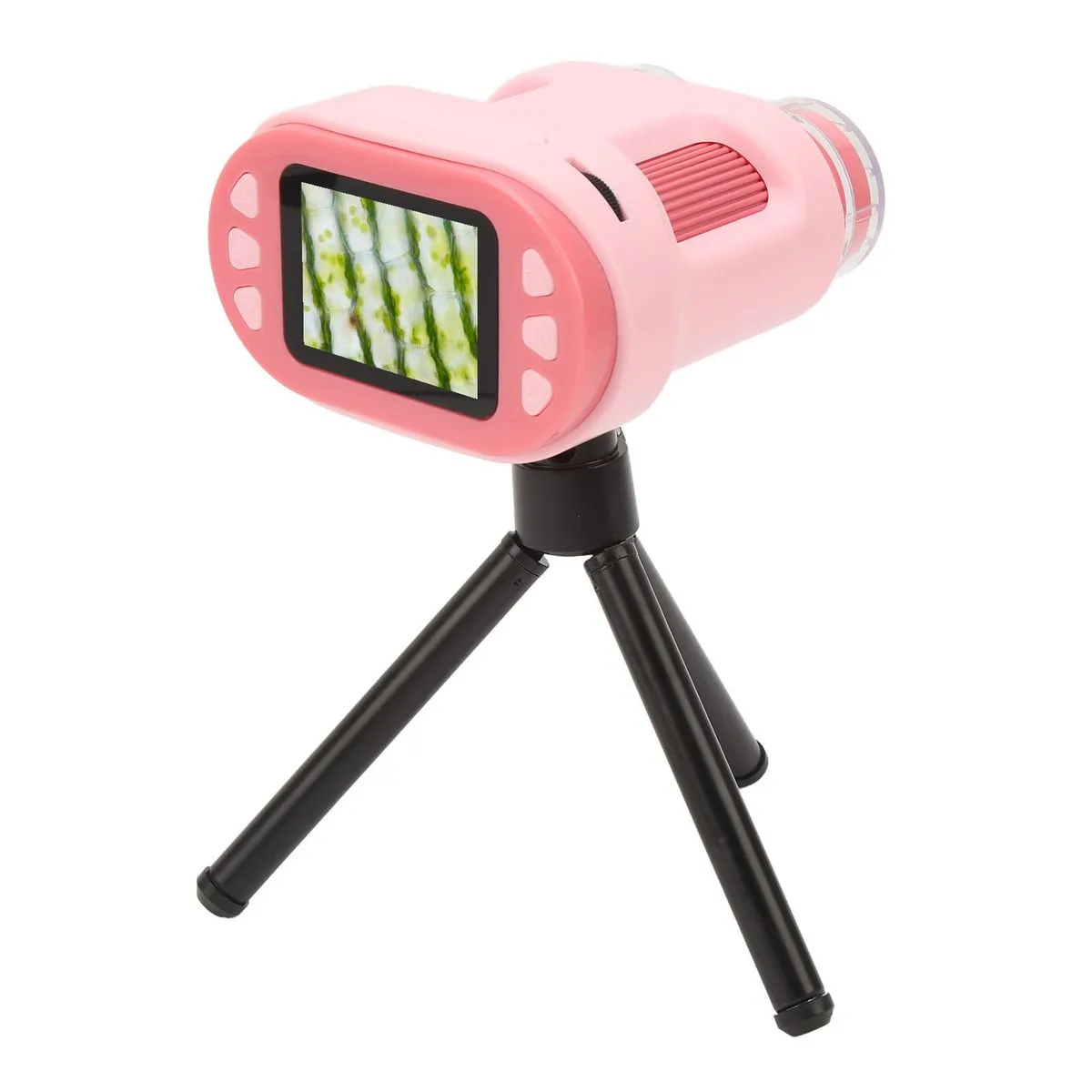 HD 1080P Kids Microscope Telescope 2.0in IPS Display Pink