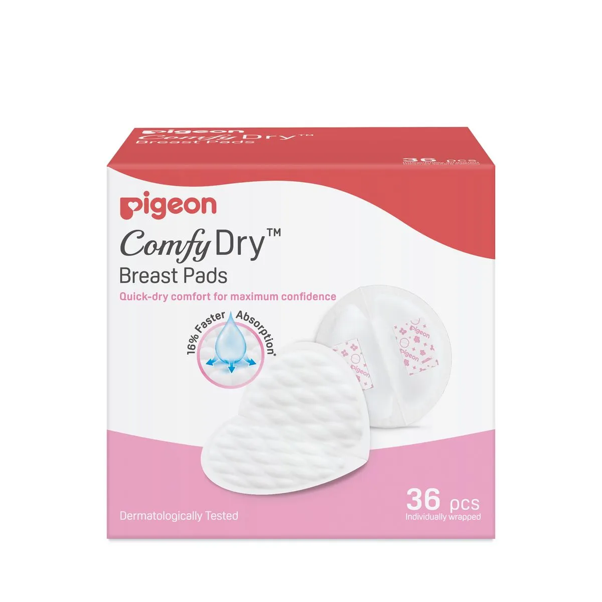 Pigeon ComfyDry Breast Pads 36 Pack