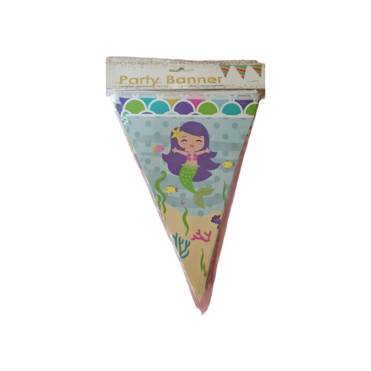 Happy Birthday Banner Garland for Pink Girls Birthday Baby Shower - Black