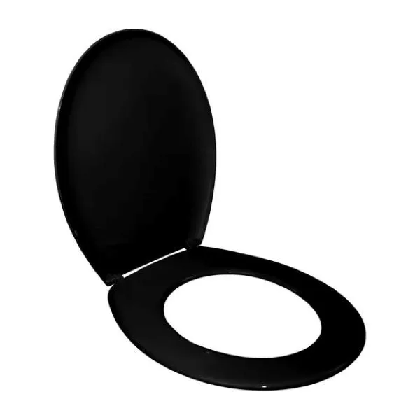 Essential Oval Toilet Seat - Black