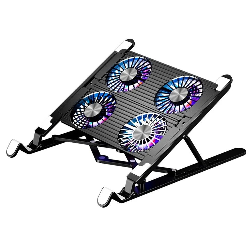 Foldable RGB Laptop Cooling Pad Compatible with 11-17.3 Inch Laptops