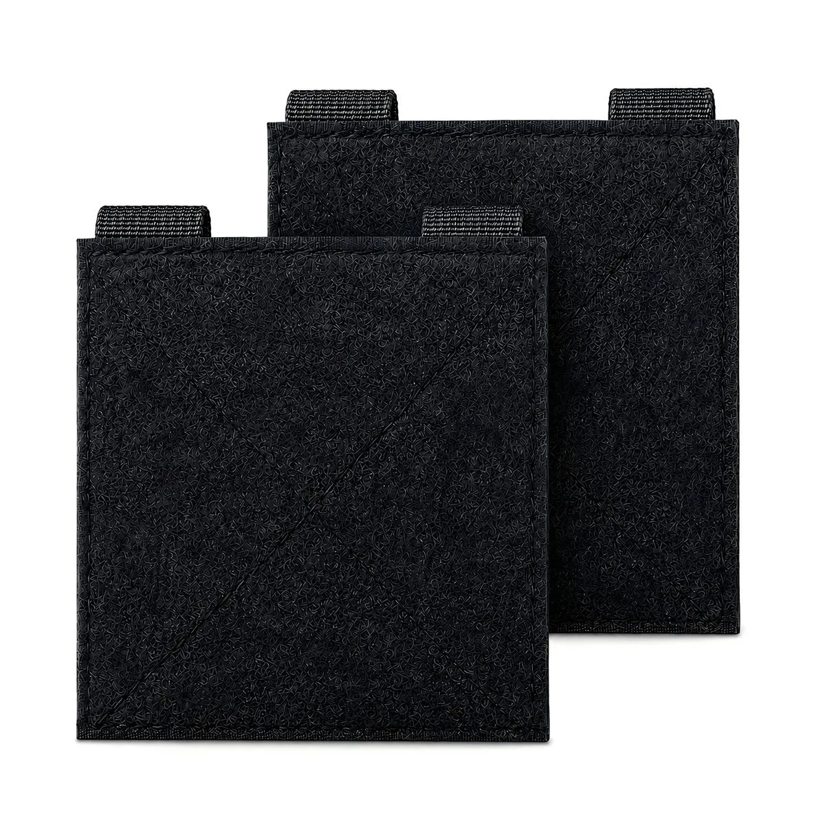QYNIAL 2 Pack Molle Patch Panel Hook Loop Adapter Board 10x10cm Black
