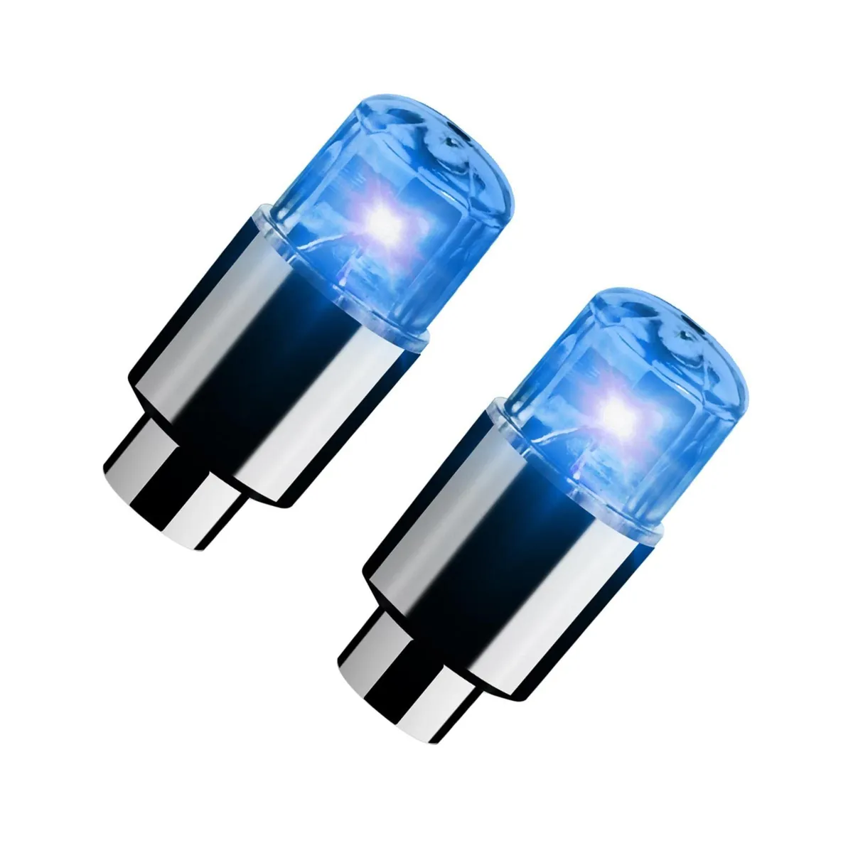 Car Wheel Tire Valve LED Light Decoration Bulb Lamp Glow In The Dark 2 Pieces