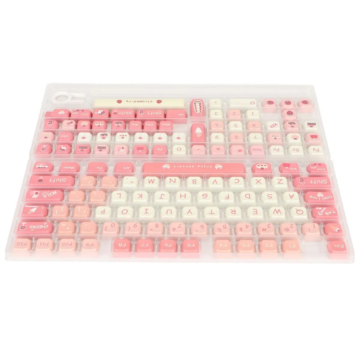 PBT Keycaps Set XDA Profile for 61-108 Keyboards