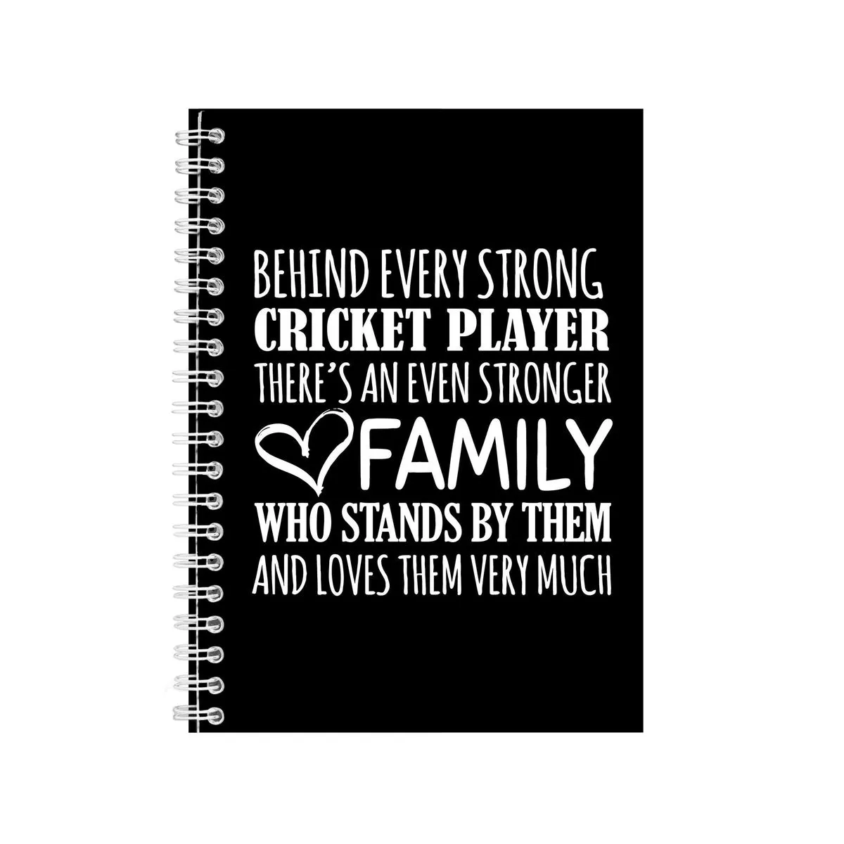 Cricket Player A5 Notebook Sport Gift Idea Writing Book Notepad A5-