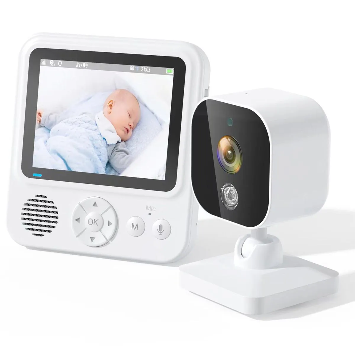 Baby Monitor with Camera & Audio - Wireless Night Vision Vedio Monitor