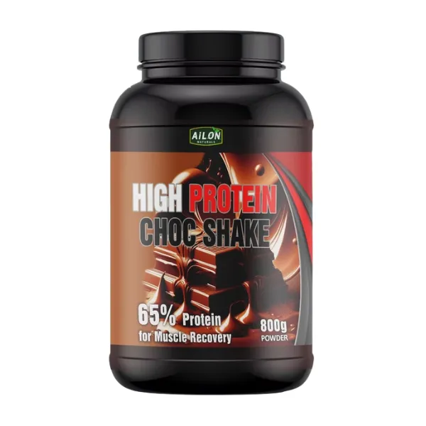 High Protein Chocolate Shake 800g-Low Sugar, Soy, Muscle Recovery, Strength