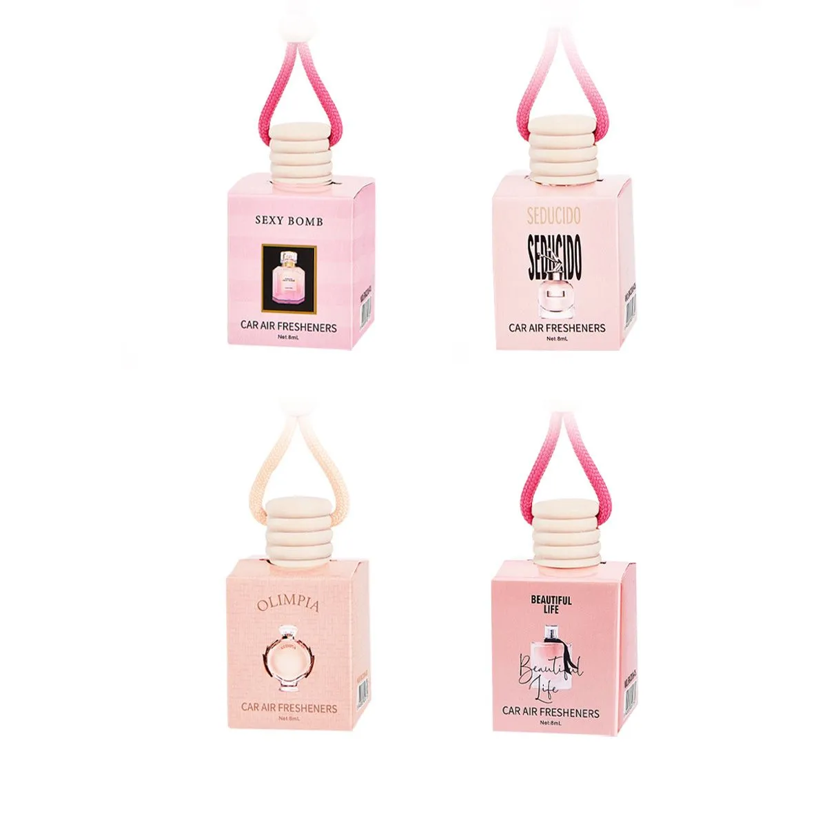 8mlx4pcs Multi-Scent Car Air Fresheners, Providing Lasting Freshness