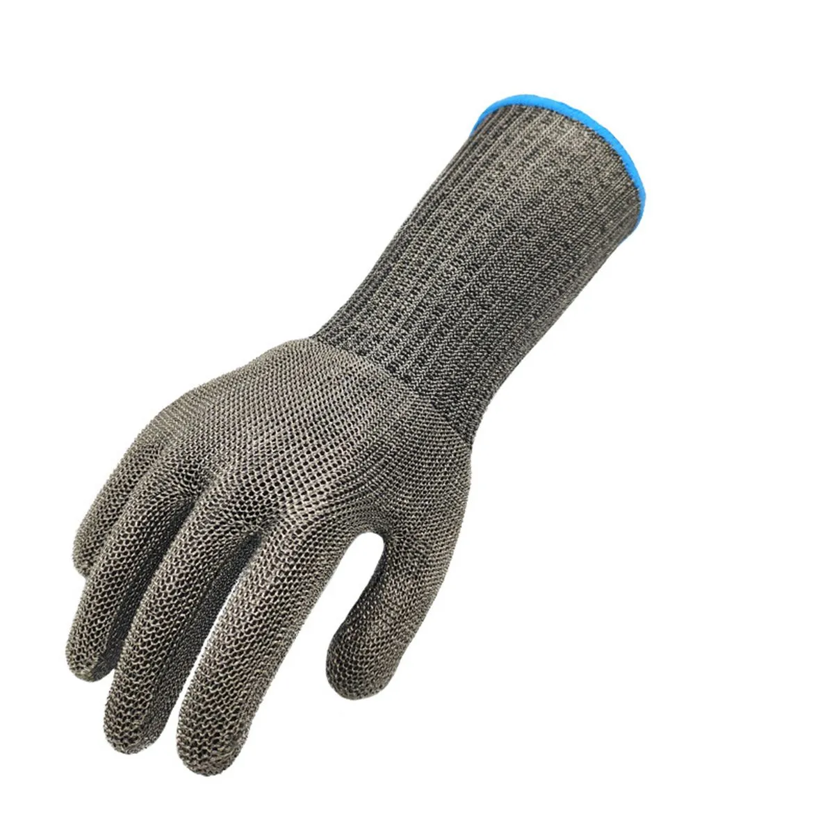 Long Steel Wire Cut Resistant Gloves Grade 5 Universal for Both Hands