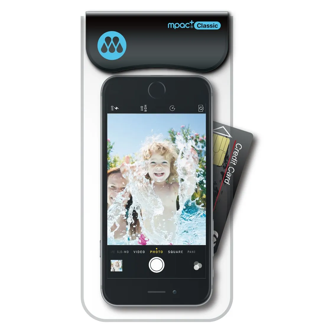 Mpac+ Classic Smartphone Waterproof Case - Upto 6.5" Devices - Black