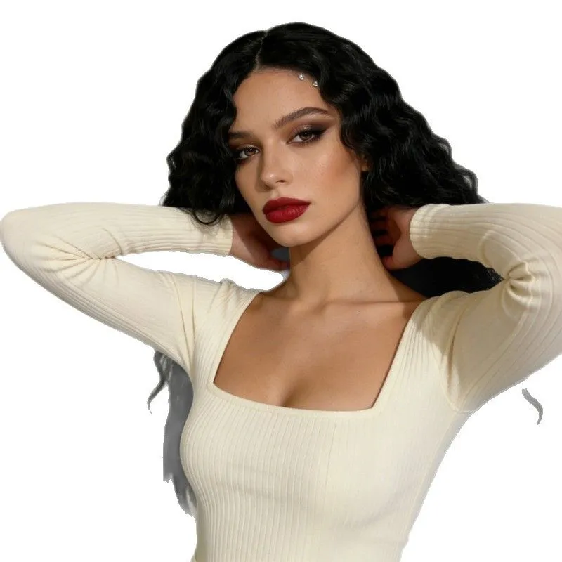 25.5-inch Long Curly Jet Black Wig - Edgy & Glamorous