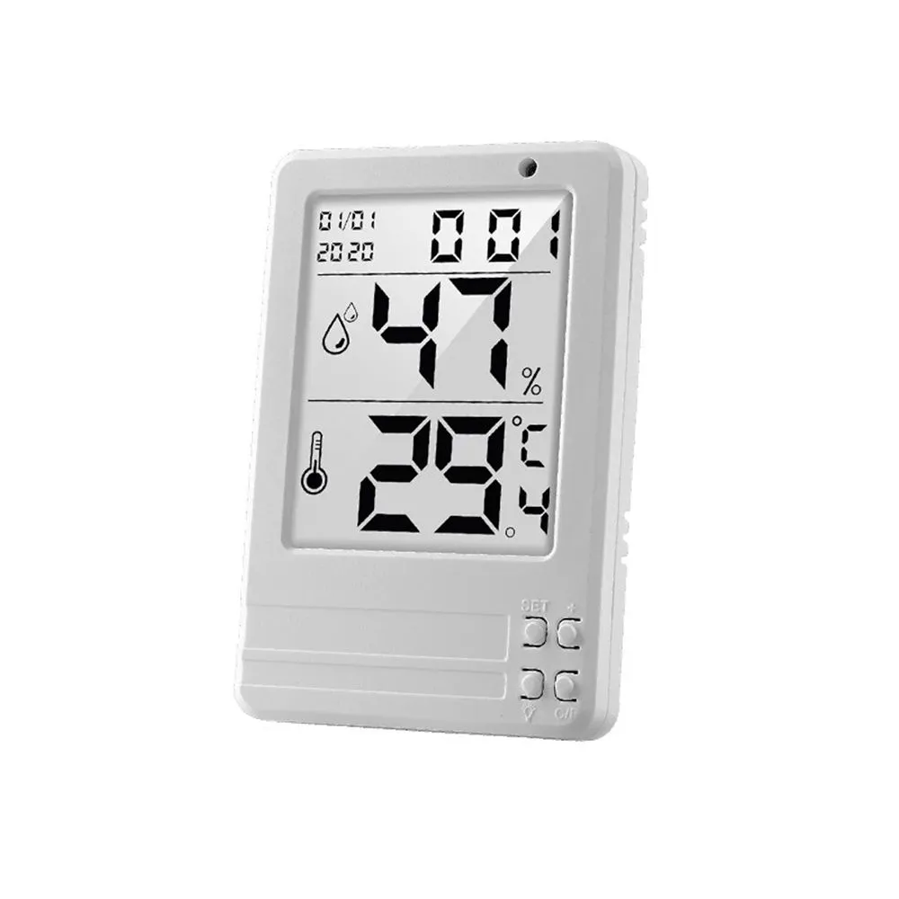 Digital Thermometer with LED Automatic Backlight Household Hygrometer
