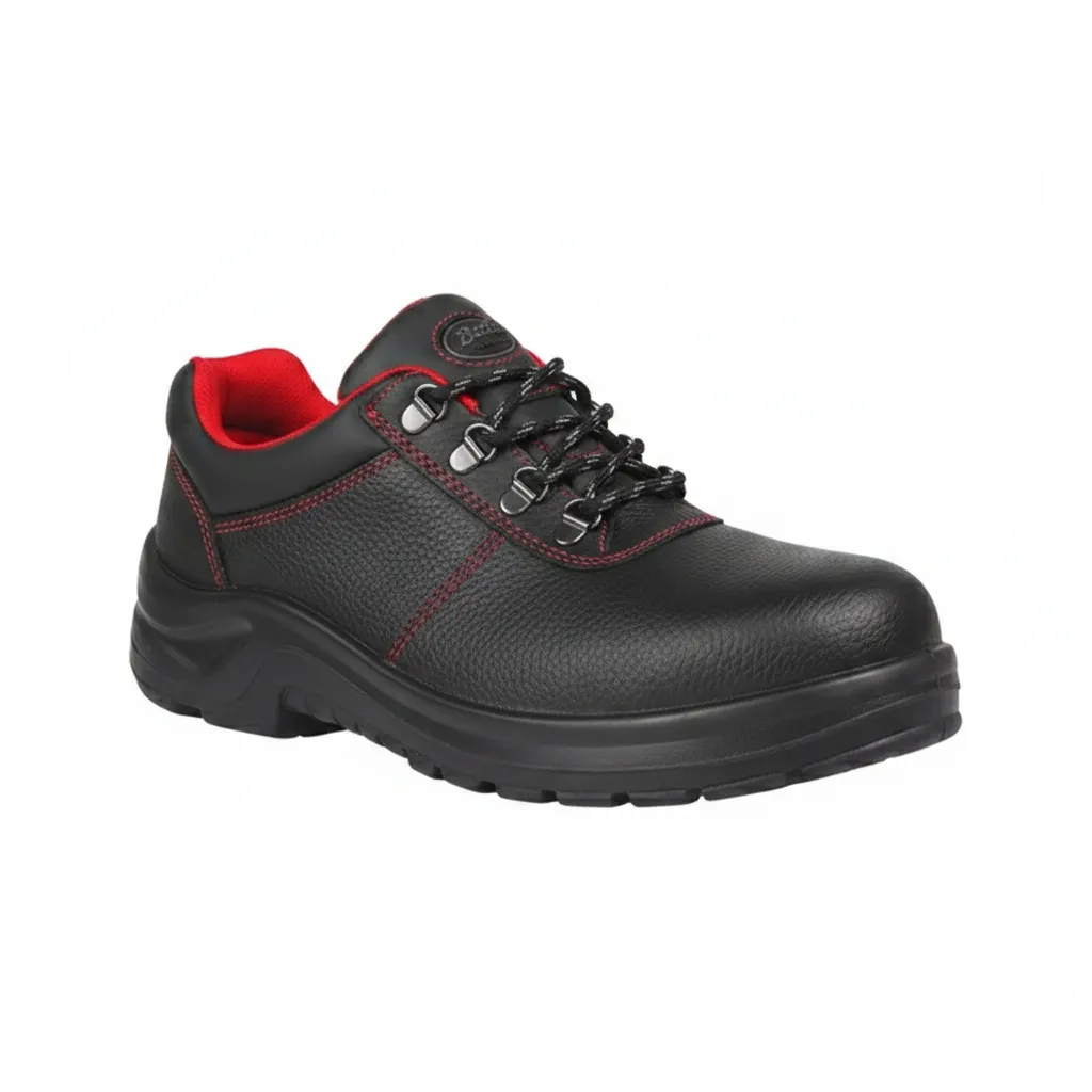 Bata Konga Black Safety Shoe Size 7 with Steel Toe Protection