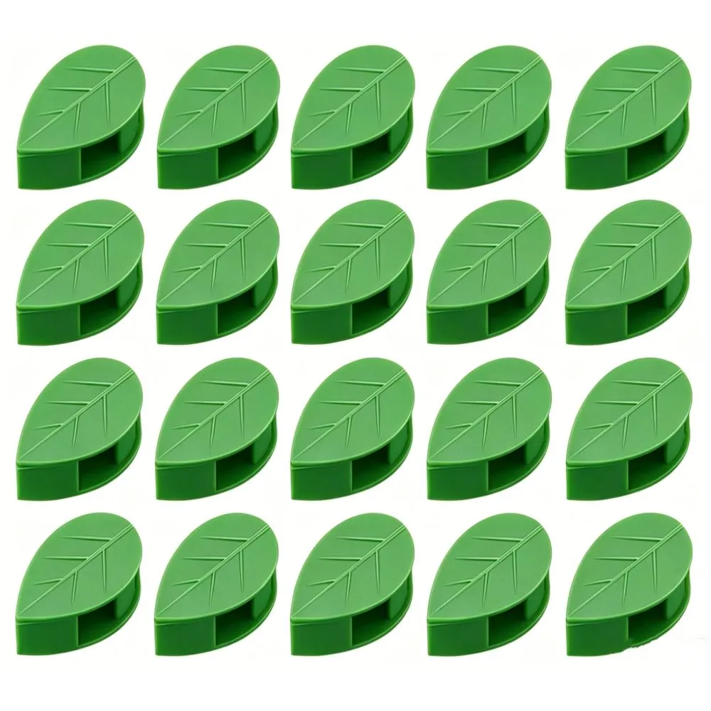 20 Pieces Plant Climbing Wall Clips, Leaf-Shaped Vine Fixing Holders