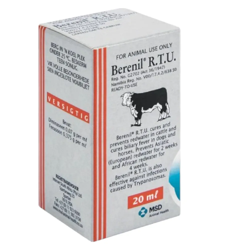 MSD - Berenil RTU 20ml-Veterinary Parasite & Infection Treatment, Injection