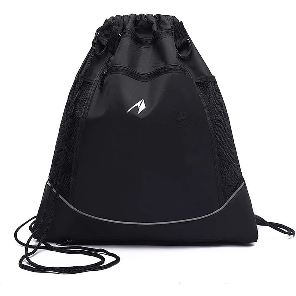 Ball Carrier Bag - Drawstring Backpack with Mesh Ball Compartment