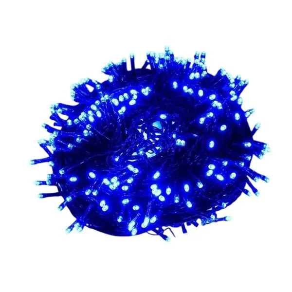 GLS-10M Black Cable 10M LED Indoor Fairy Plug-in String Lights - Blue