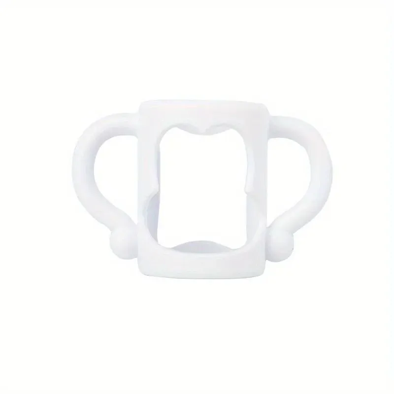 Silicone Bottle Handle for Narrow Baby Bottles - White