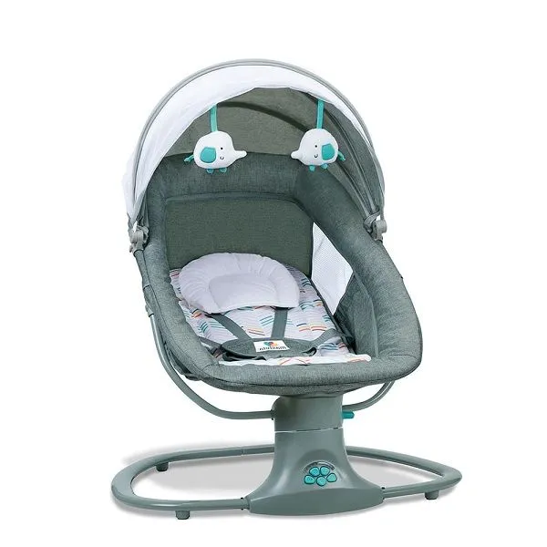 Baby Bassinet/Bed, Swing & Chair with Reclining Seat - Grey
