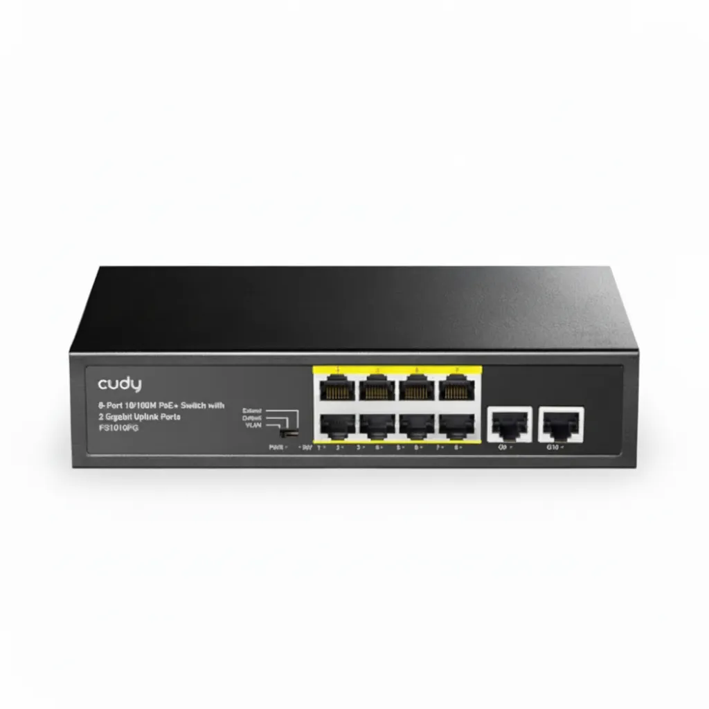 Cudy 8-Port PoE+ Switch with 2 Gigabit Uplink Ports - 120W Power