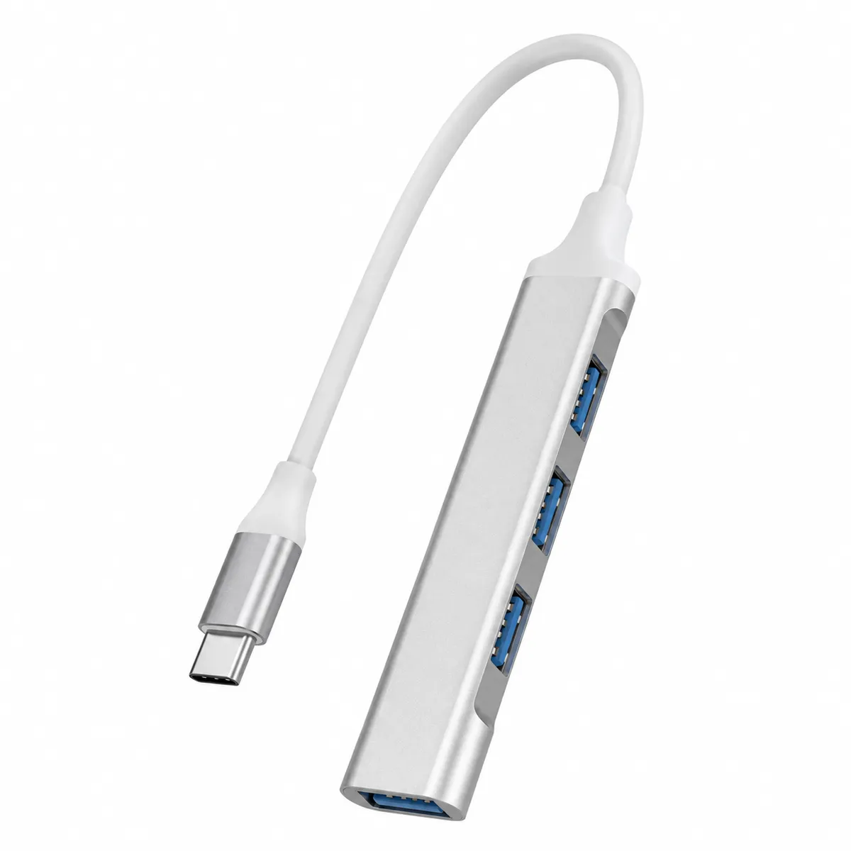 USB-C 4-in-1 Hub, Slim Multi-Port Expansion for Laptops