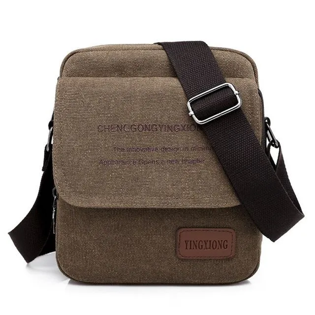 Canvas Large Capacity Luggage Bag-Brown