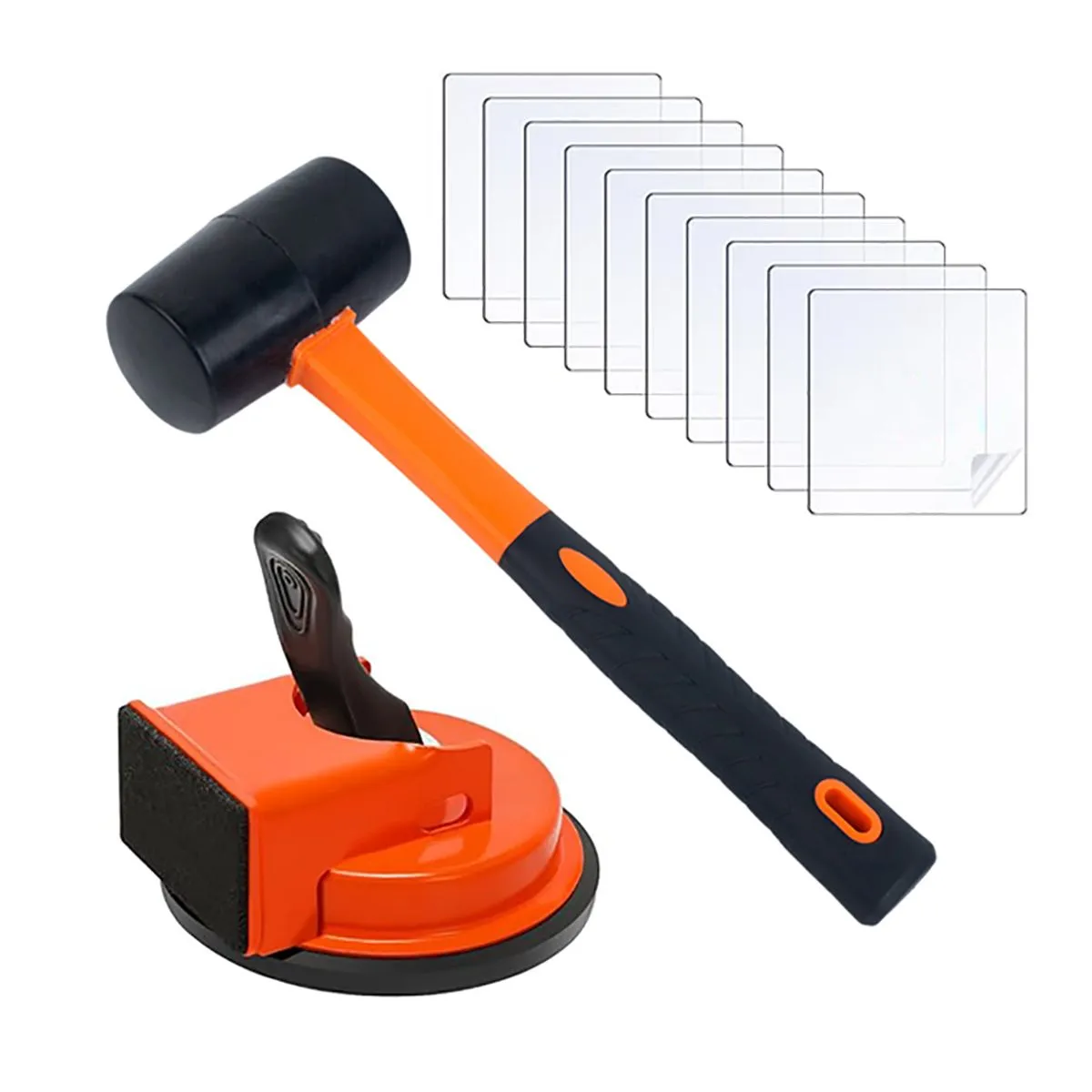 Floor Gap Fixer Tool Kit With Hammer And Sticky Pads Floor Gap Repair Tools