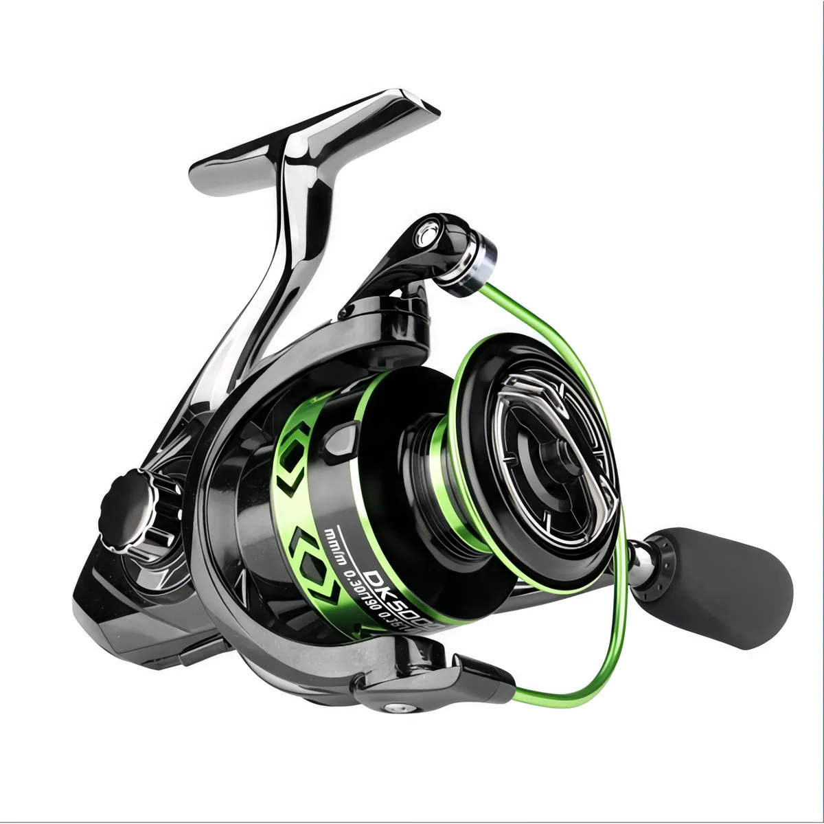 DK7000 Freshwater/Saltwater Spinning Fishing Reels,Black