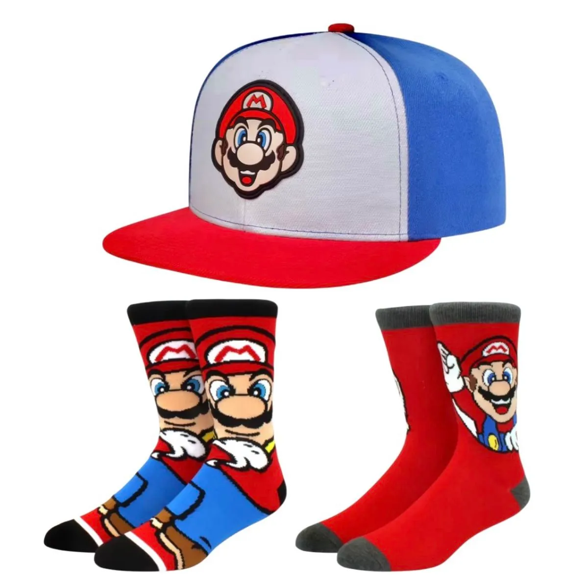 Mario Cap and 2 pairs Socks Combo